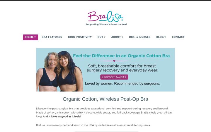 Screenshot of bralisa.com