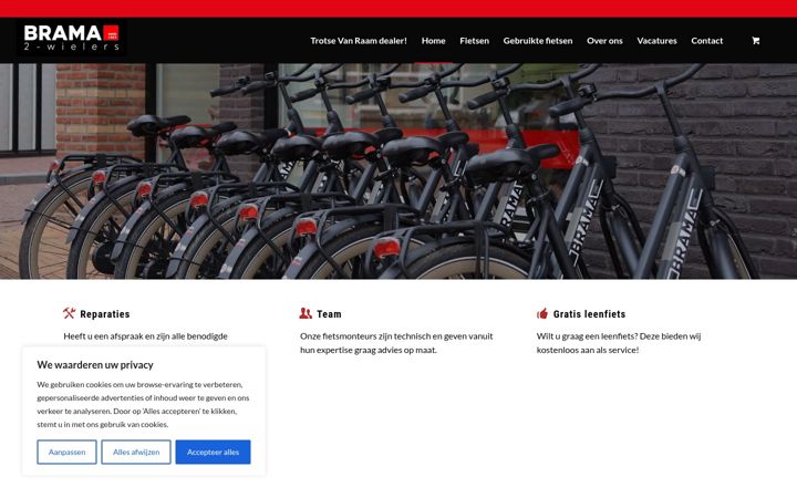 Screenshot of brama2wielers.nl
