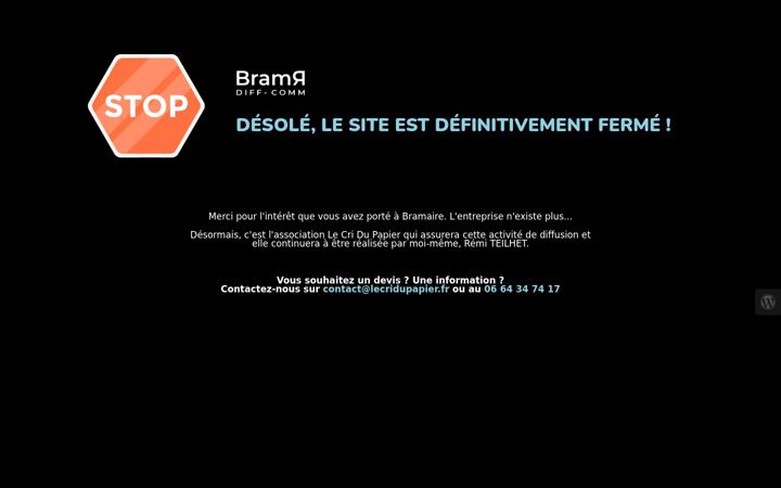 Screenshot of bramaire.fr