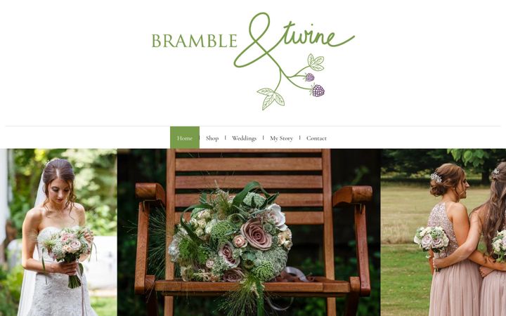 Screenshot ta' brambleandtwine.co.uk