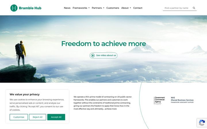 Screenshot of bramblehub.co.uk