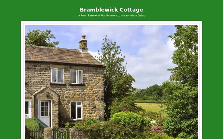 Screenshot of bramblewickcottage.com