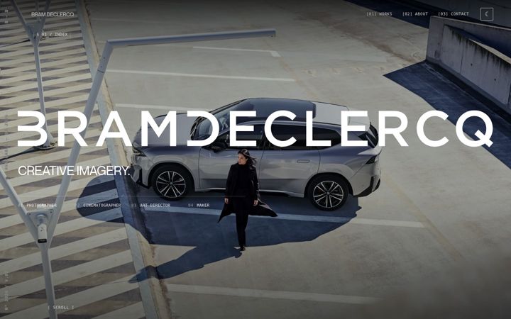Screenshot of bramdeclercq.eu