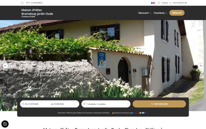 Screenshot of brameloup-jardin-ovale.fr