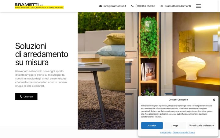 Screenshot of bramettisrl.it