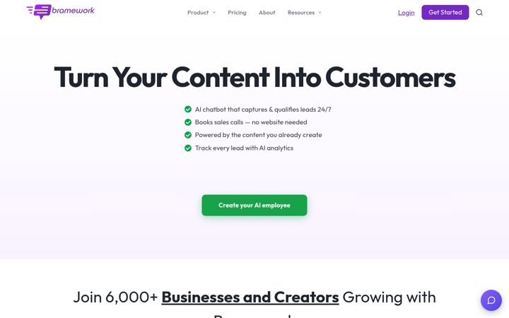 Screenshot of bramework.com