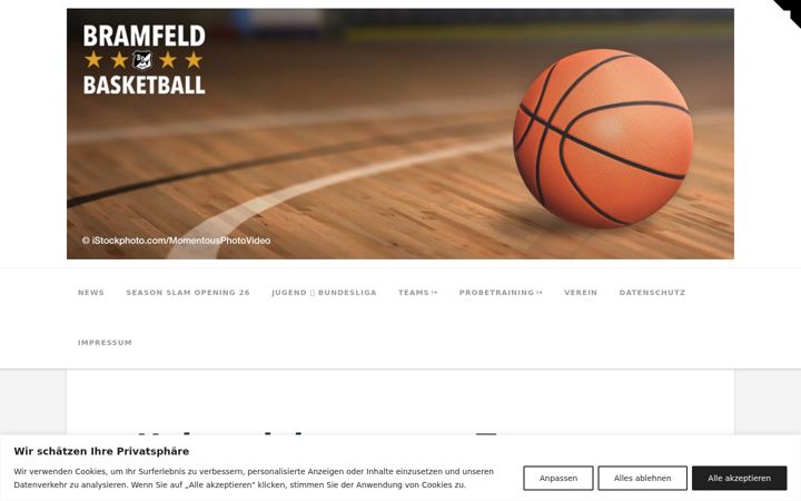 Screenshot of bramfeldbasketball.de