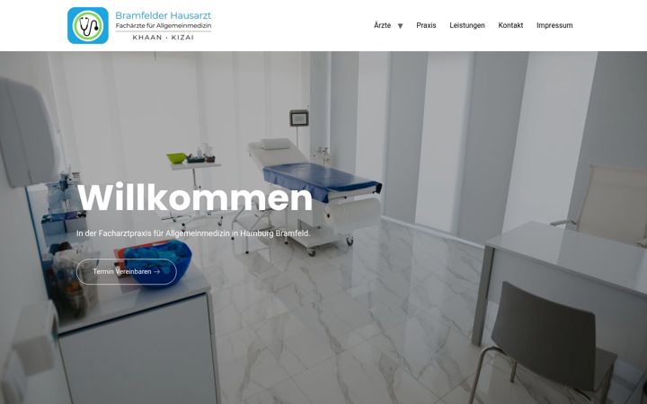 Screenshot of bramfelder-hausarzt.de