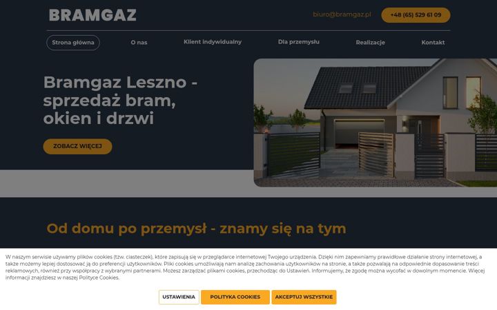 Screenshot ta' bramgaz.pl