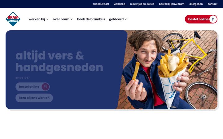 Screenshot of bramladage.nl
