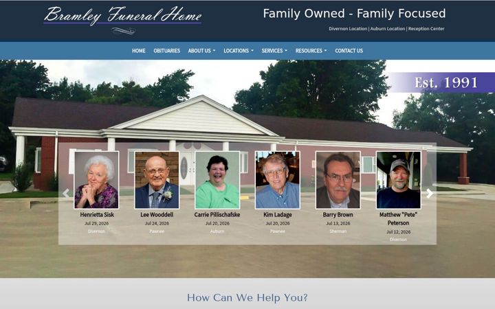 Screenshot of bramleyfh.com