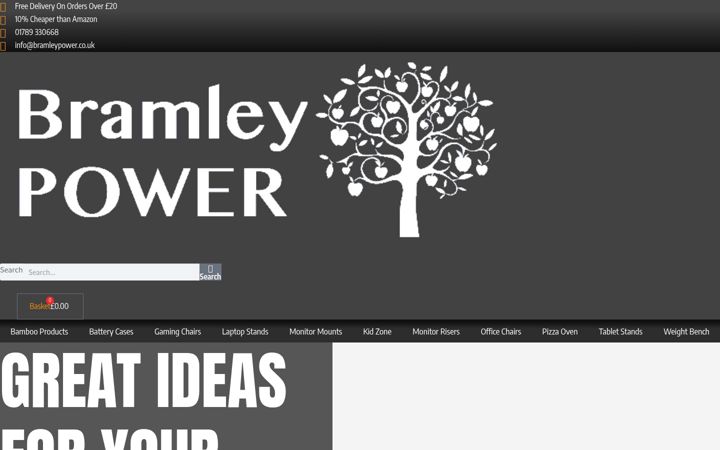 Screenshot of bramleypower.co.uk