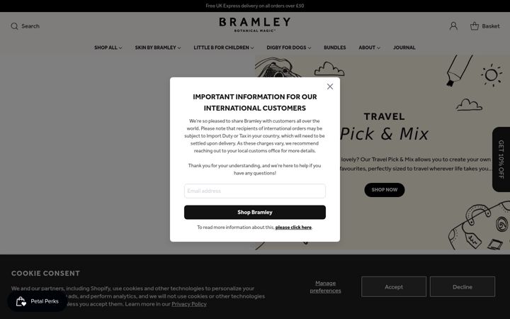 Screenshot ta' bramleyproducts.co.uk