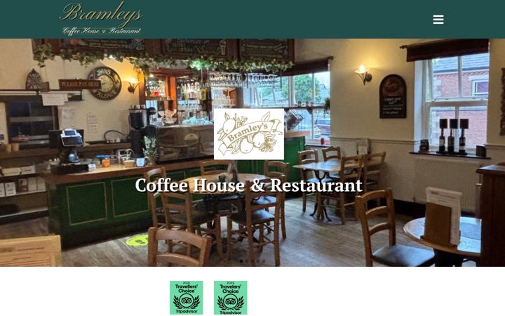 Screenshot of bramleyscoffeehouse.co.uk