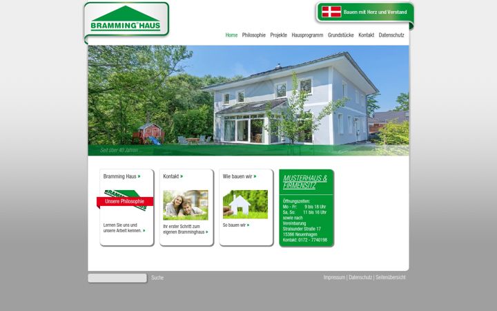 Ekrano kopija bramming-haus.de