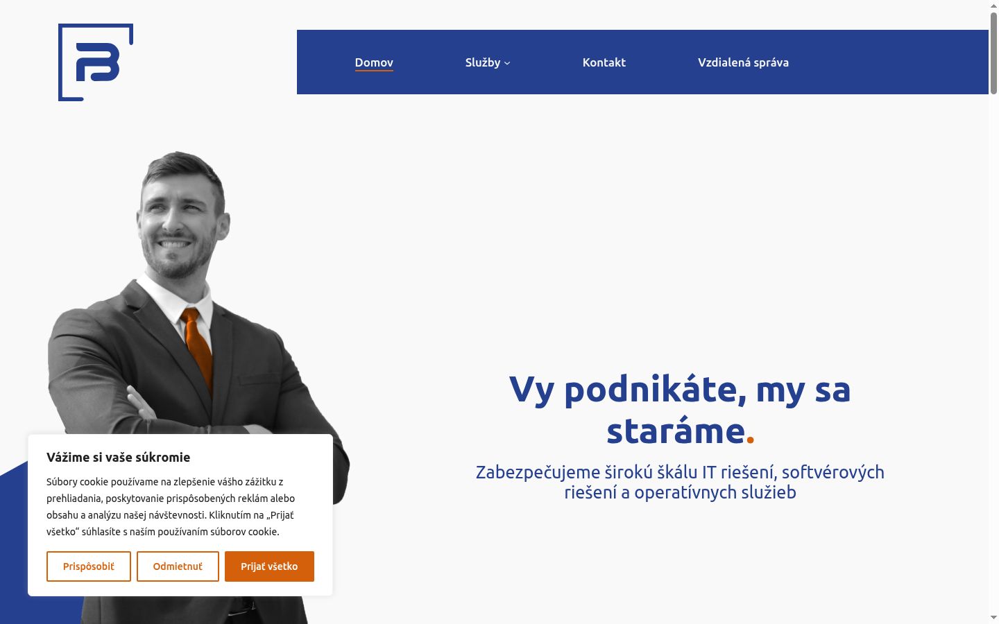 Screenshot des Einwilligungsbanners vor jeglicher Interaktion
