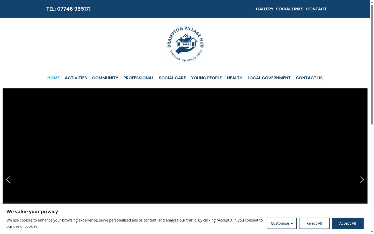 Screenshot tal-banner tal-kunsens muri qabel kwalunkwe interazzjoni