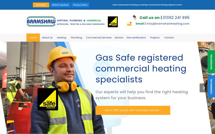 Screenshot of bramshawcommercial.co.uk