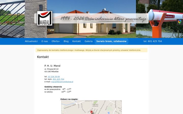 Screenshot of bramymikolow.pl