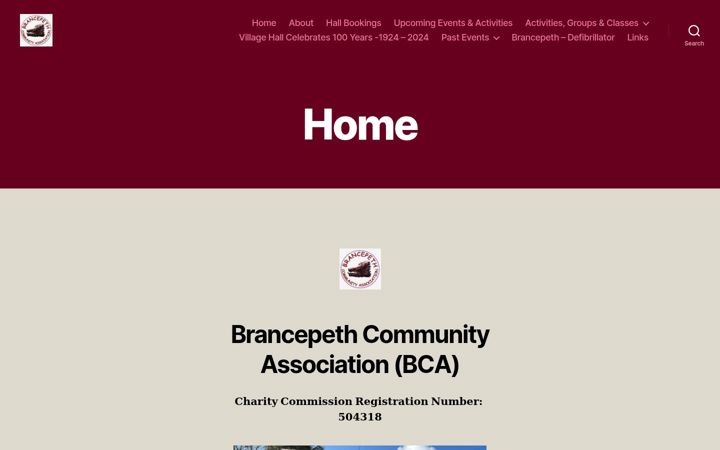 Screenshot ta' brancepethcommunityassociation.co.uk