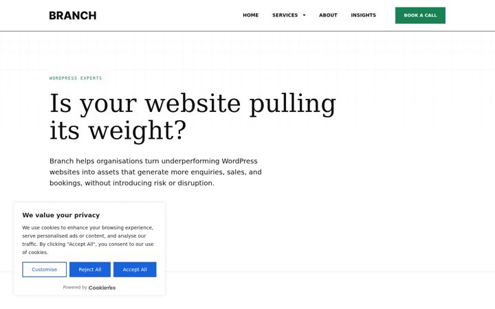 Screenshot of branchagency.co.uk