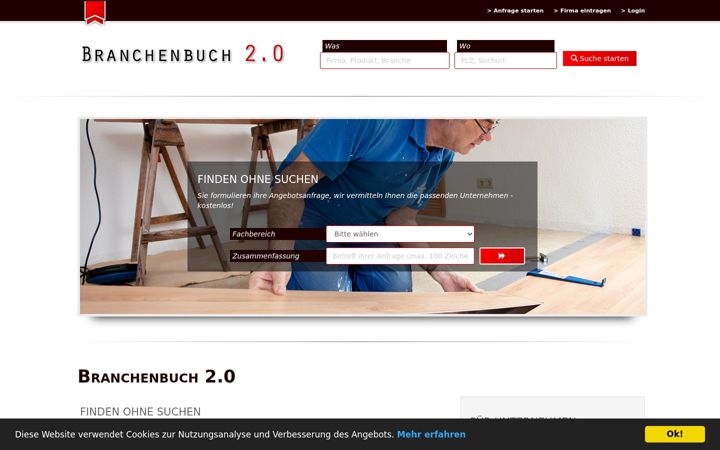 Screenshot of branchenbuch20.de