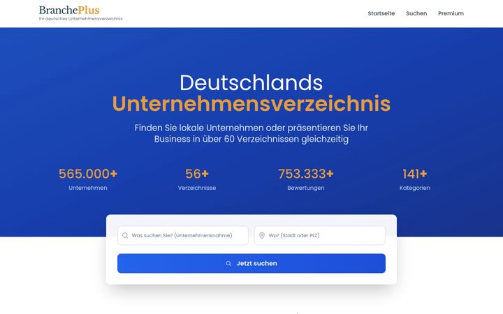 Screenshot of brancheplus.de