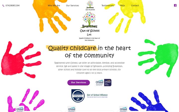 Screenshot of branchesoutofschool.co.uk