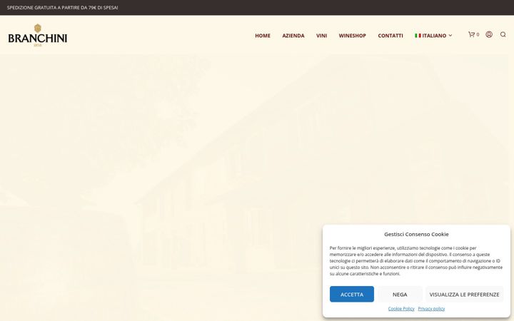 Screenshot of branchini1858.it
