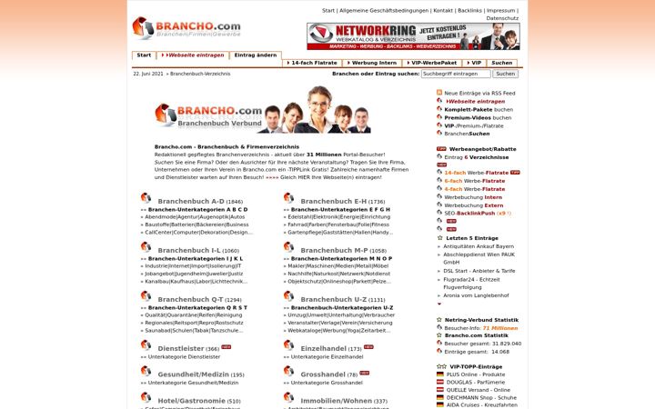 Screenshot of brancho.com