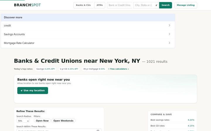 Screenshot of branchspot.com