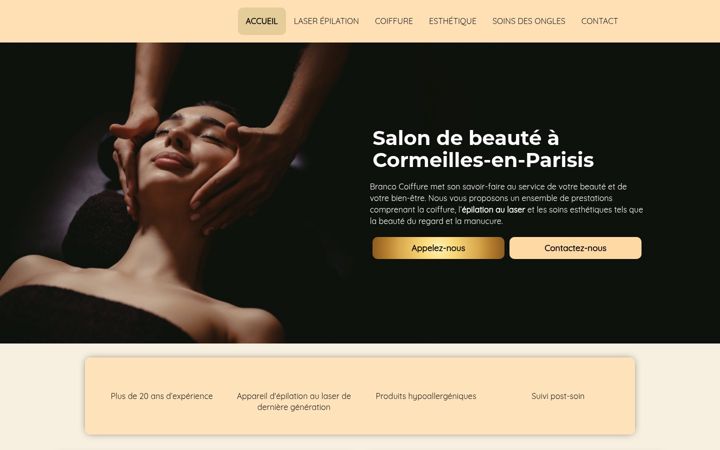 Screenshot of brancobeautystudio.fr