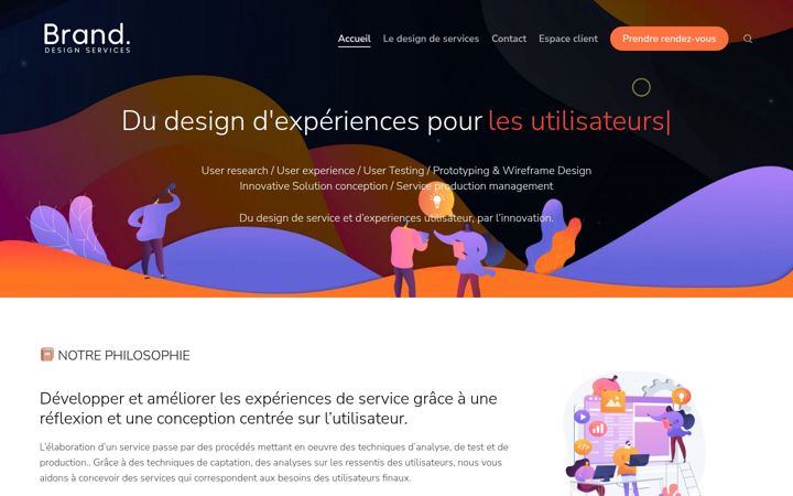 Screenshot of brand-agency.fr