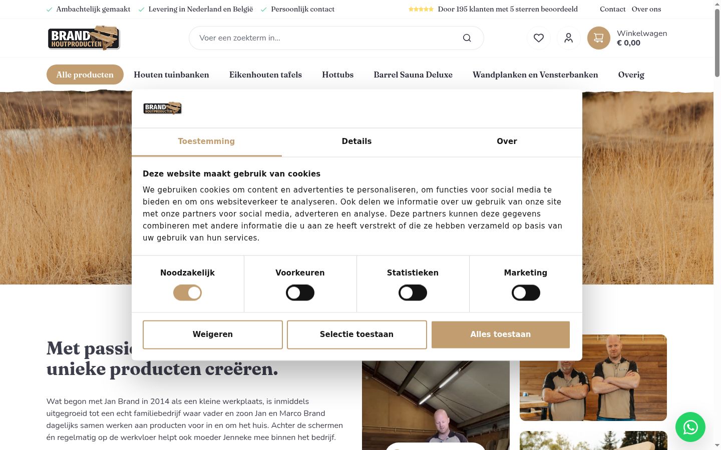 Capture d'écran de la bannière de consentement affichée avant toute interaction