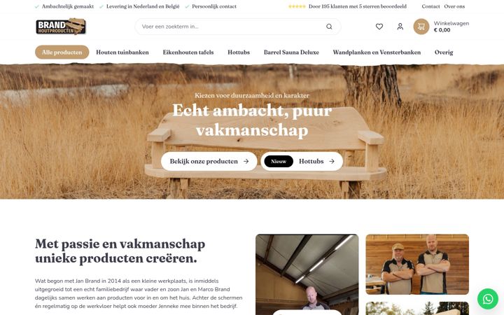 Skjermbilde av brand-houtproducten.nl