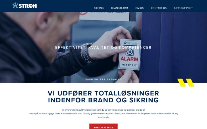 Screenshot of brand-sikring.dk