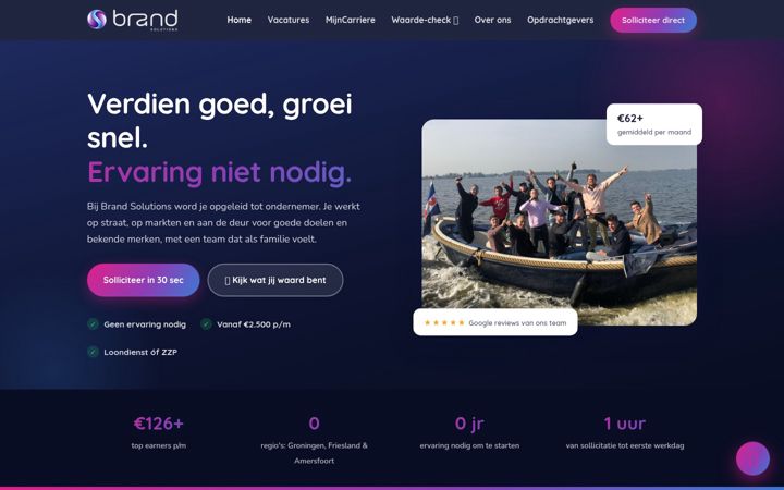 Ekraanipilt saidist brand-solutions.nl