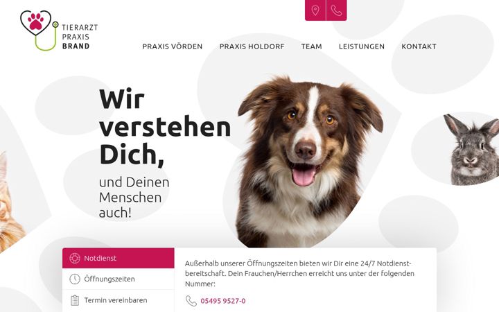 Екранна снимка на brand-tierarzt.de