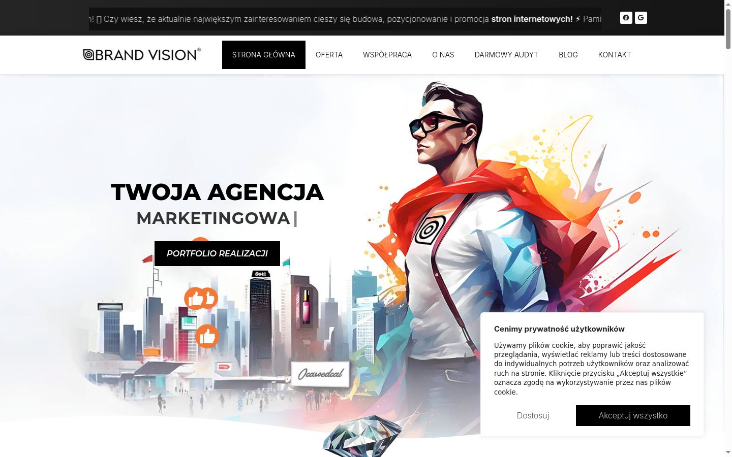 Screenshot tal-banner tal-kunsens muri qabel kwalunkwe interazzjoni