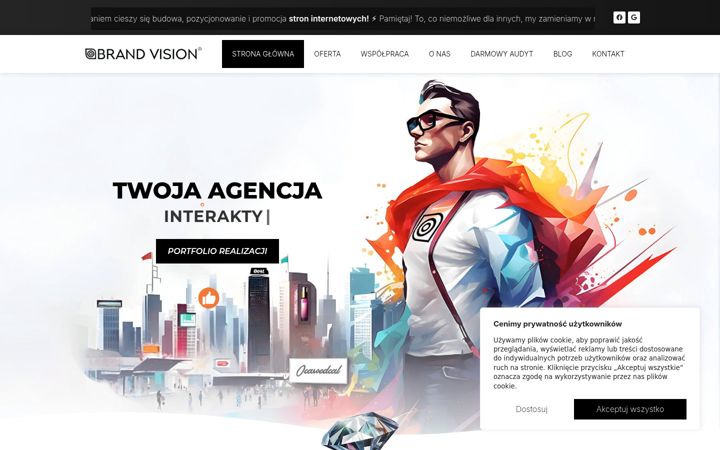 Screenshot ta' brand-vision.pl
