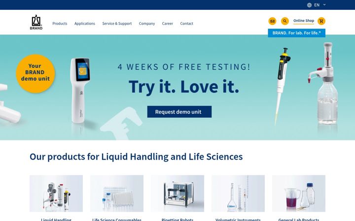 Screenshot of brand.de