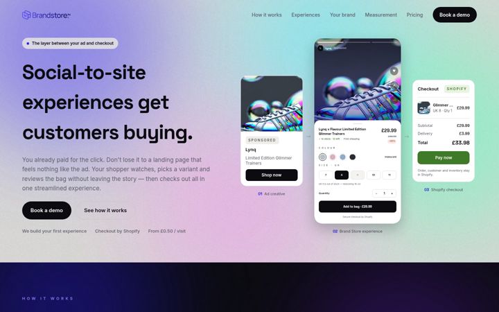 Screenshot of brand.store