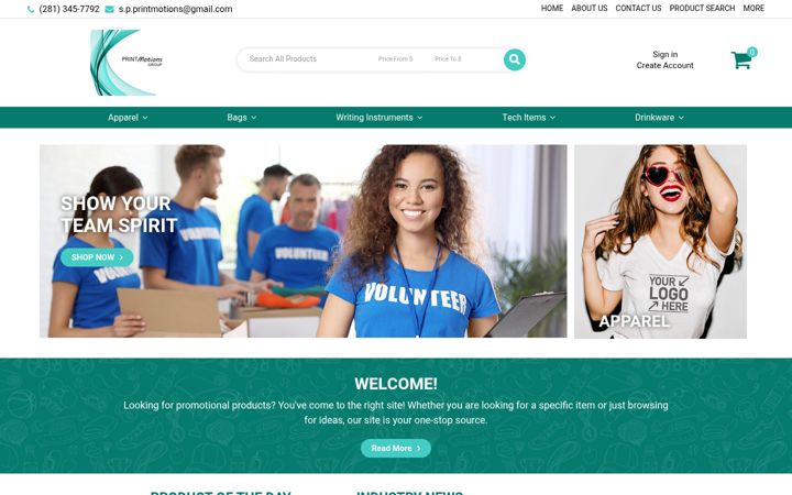 Screenshot of brand2promo.com