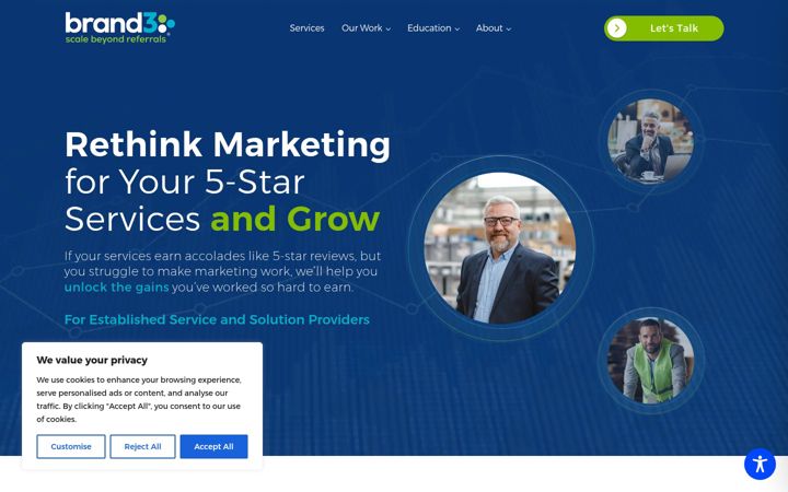 Snímek obrazovky brand3.net