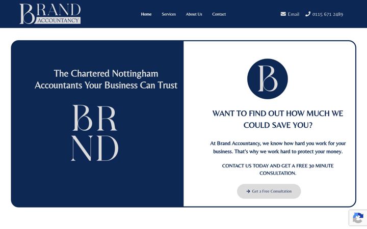 Screenshot of brandaccountancy.com