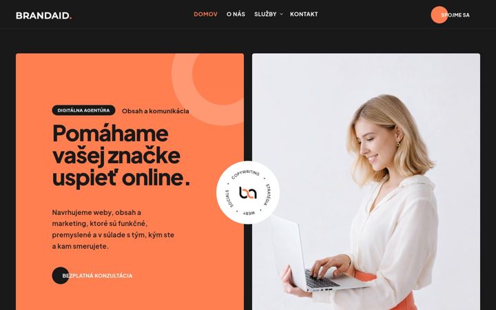 Screenshot of brandaid.sk
