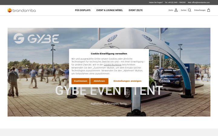 Screenshot of brandamba.com