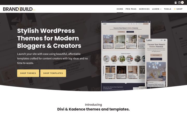 Screenshot of brandandbuild.me