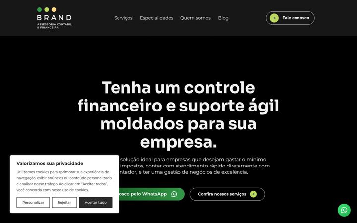 Screenshot of brandassessoria.com.br