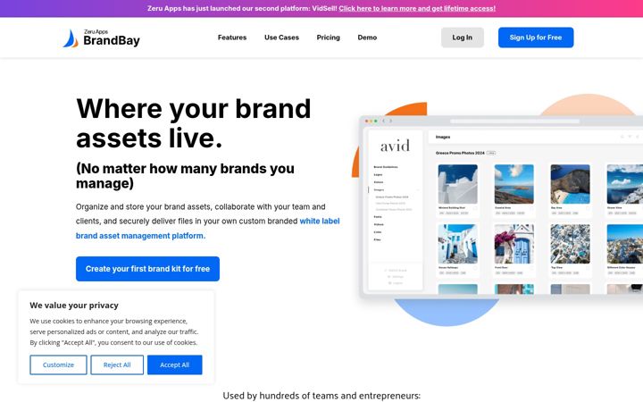Snímek obrazovky brandbay.io